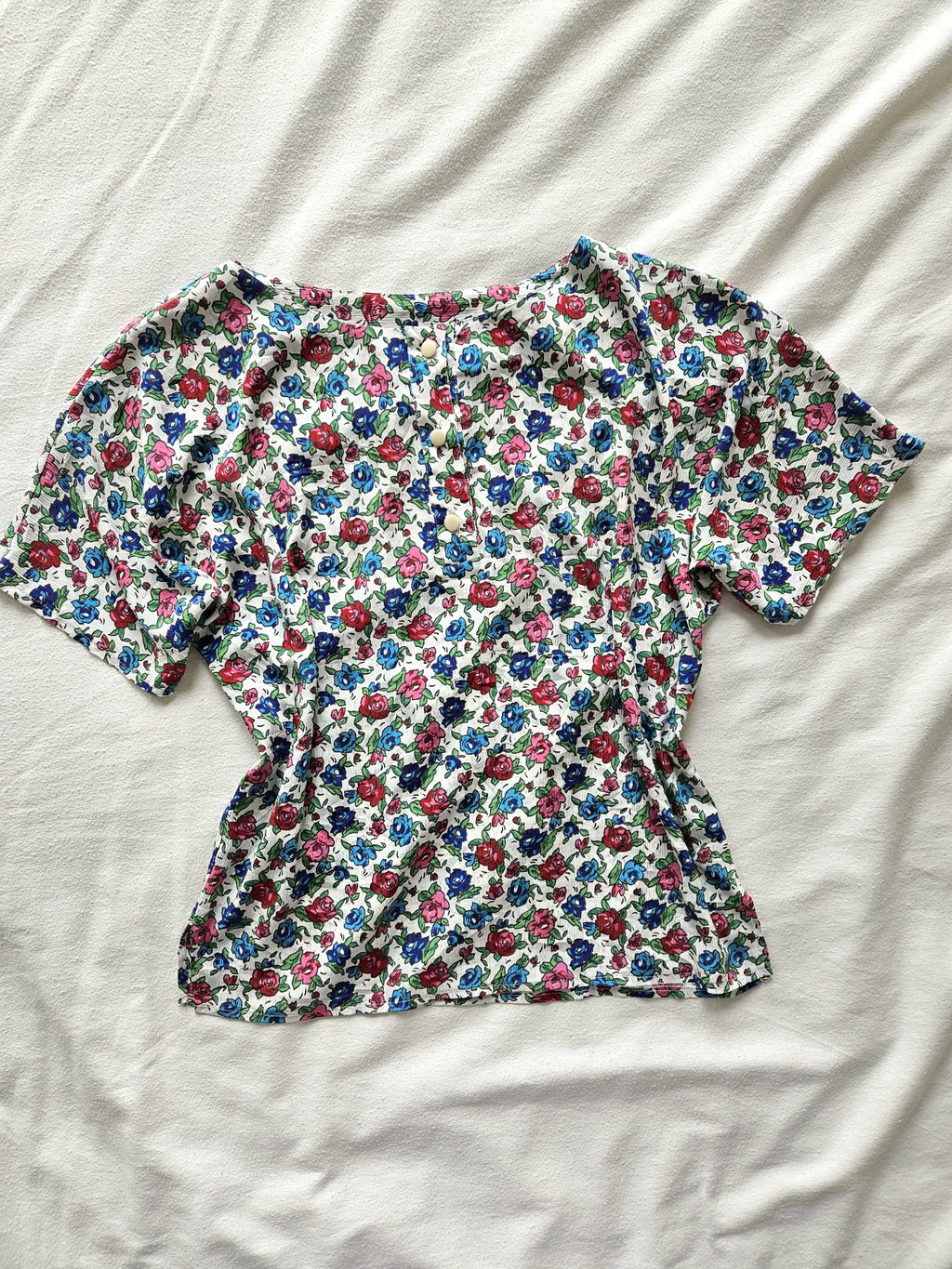 Vintage top met rozen | L
