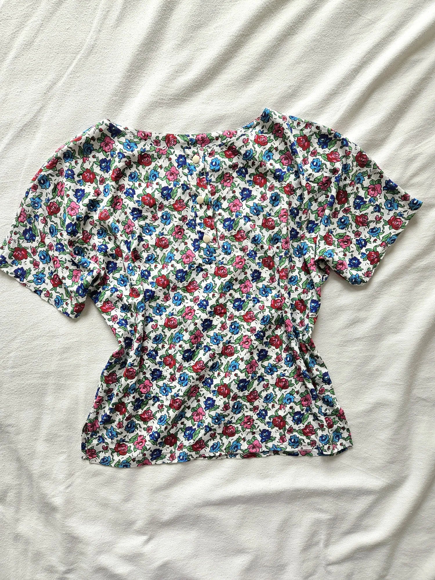 Vintage top met rozen | L