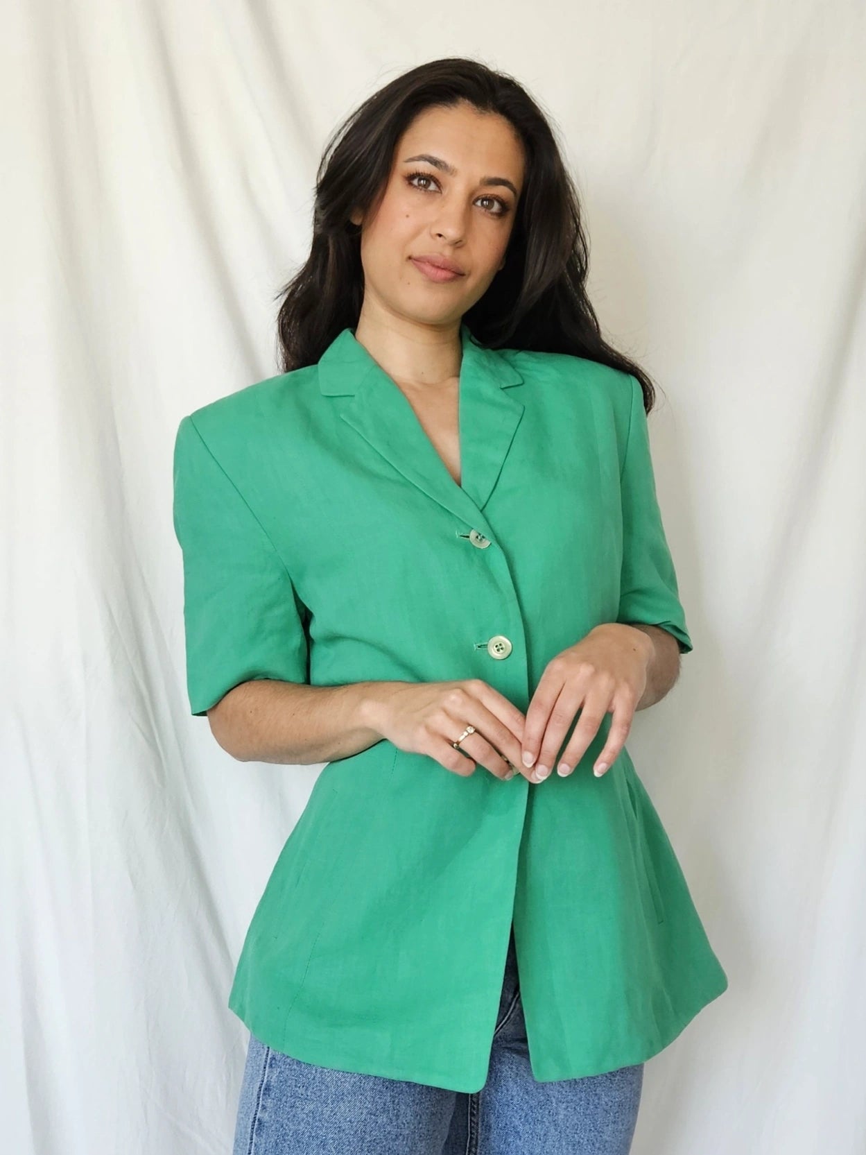 Linnen vintage top Betty Barclay | L