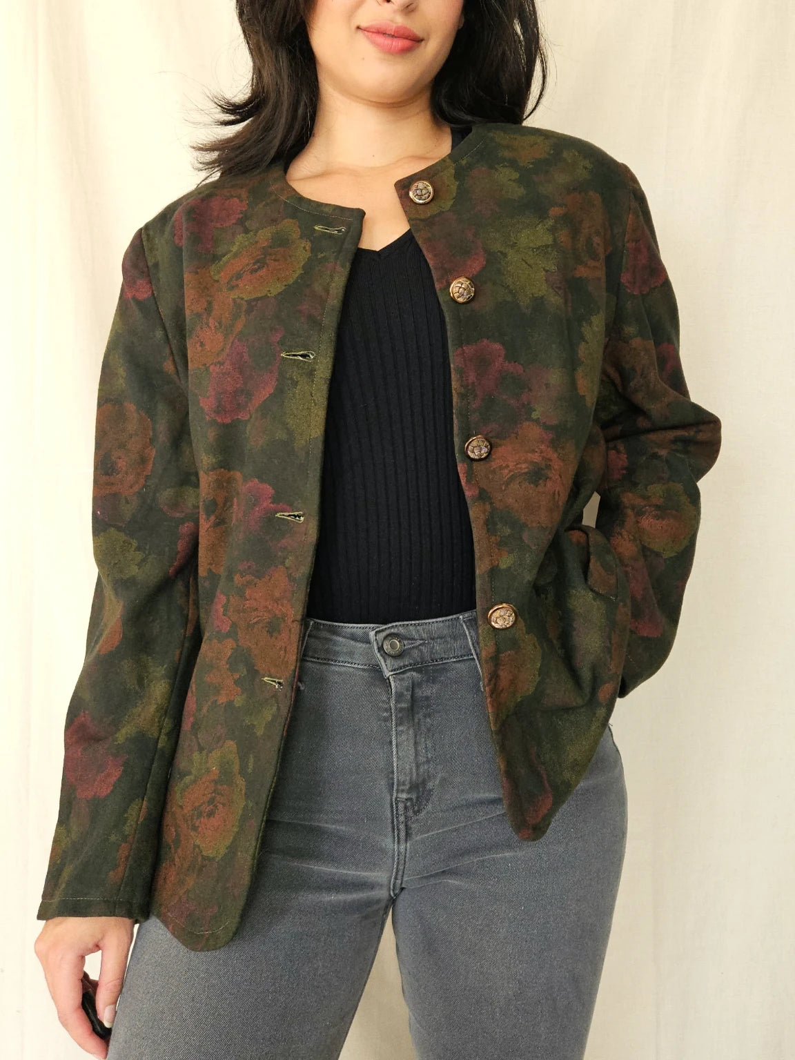 Vintage jasje Flower Garden | M