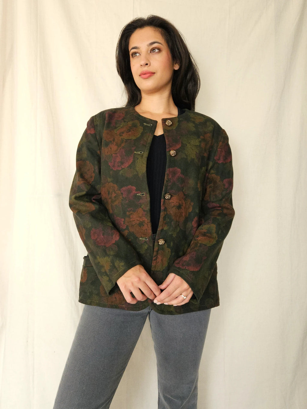 Vintage jasje Flower Garden | M