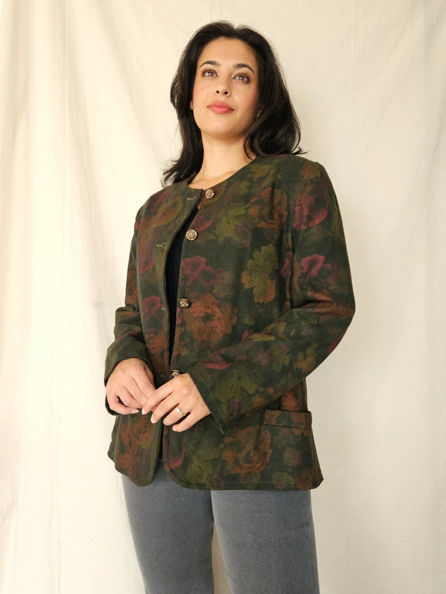 Vintage jasje Flower Garden | M