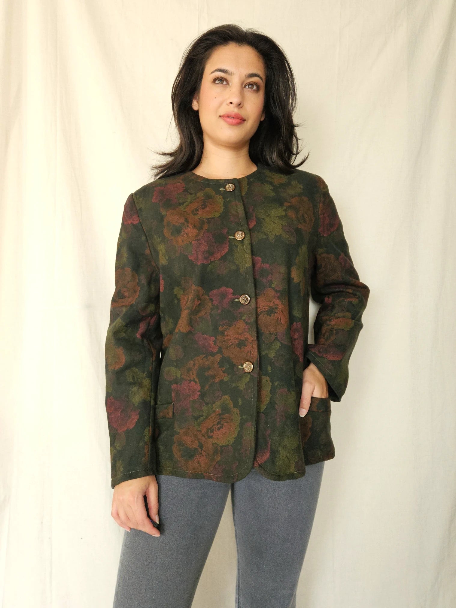 Vintage jasje Flower Garden | M