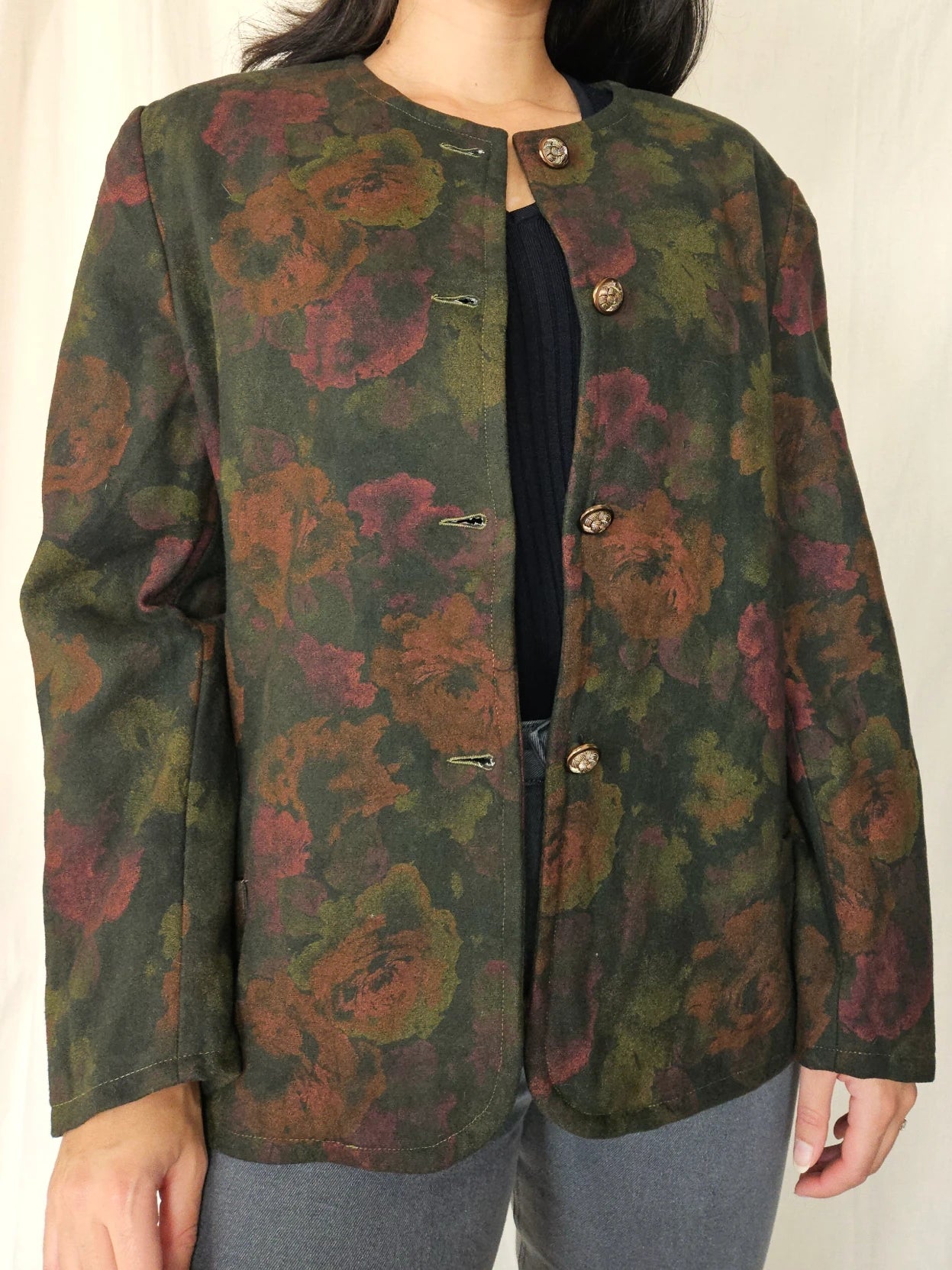 Vintage jasje Flower Garden | M