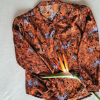 Vintage blouse bird of paradise | M
