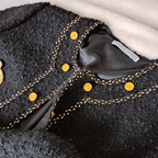 Vintage jasje black & gold | M