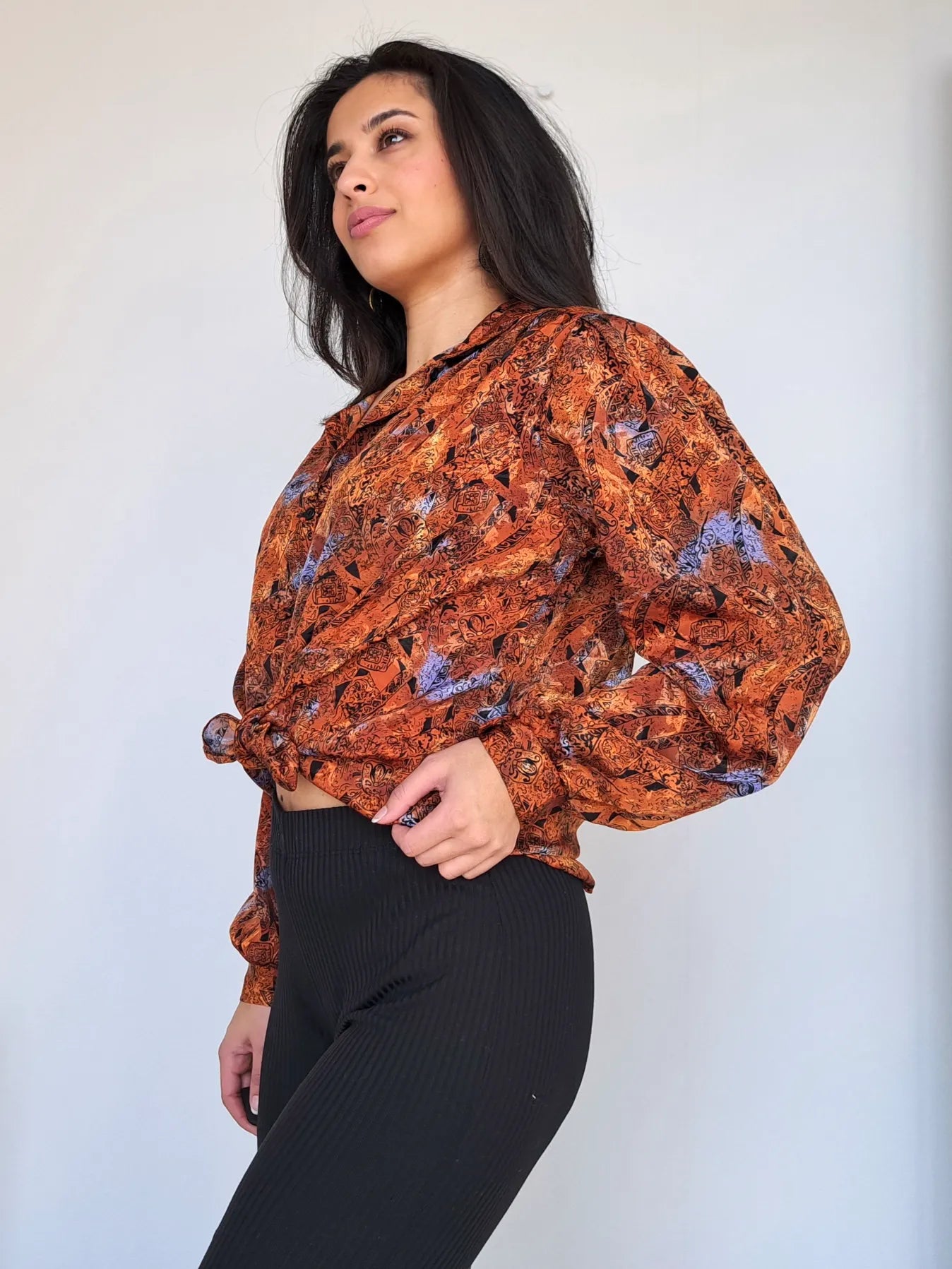 Donkeroranje vintage blouse