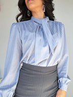 Pastel paarse vintage blouse | M