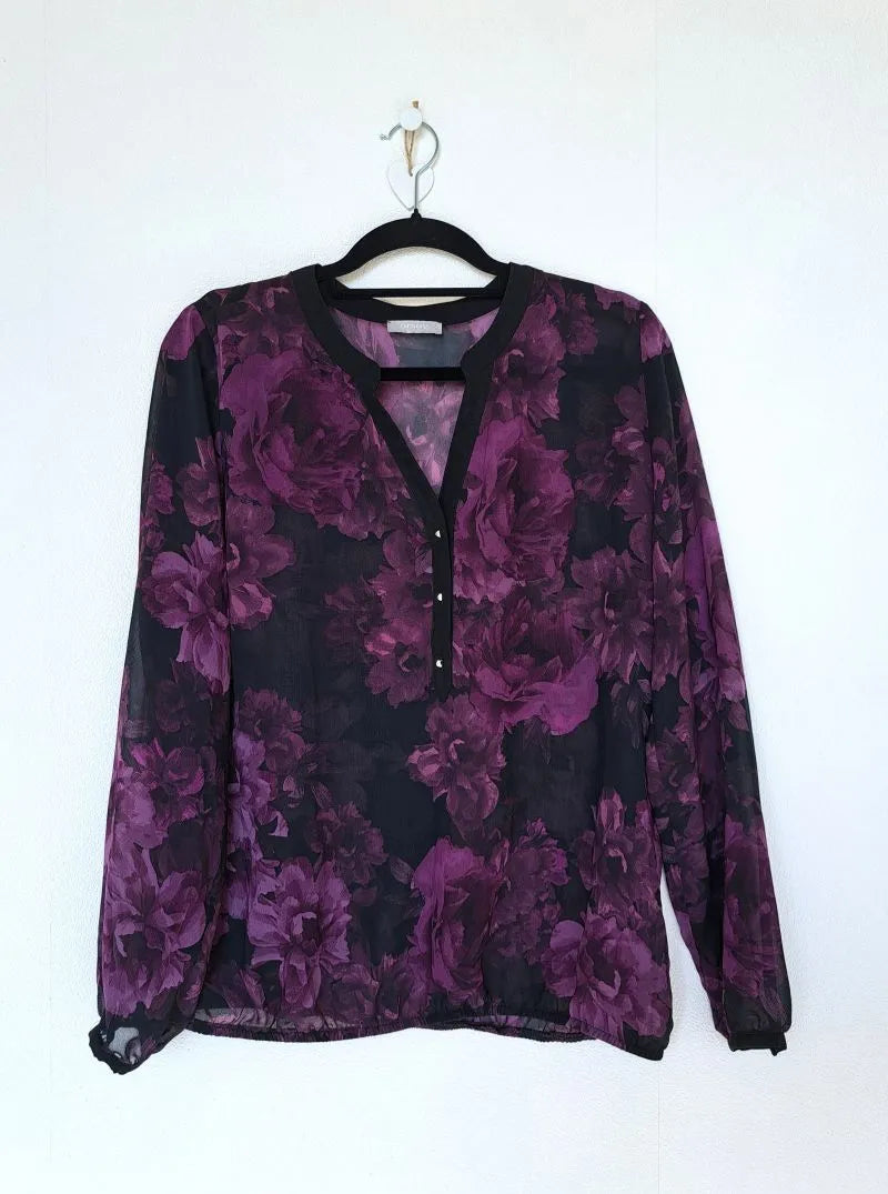 Vintage blouse purple rain | L