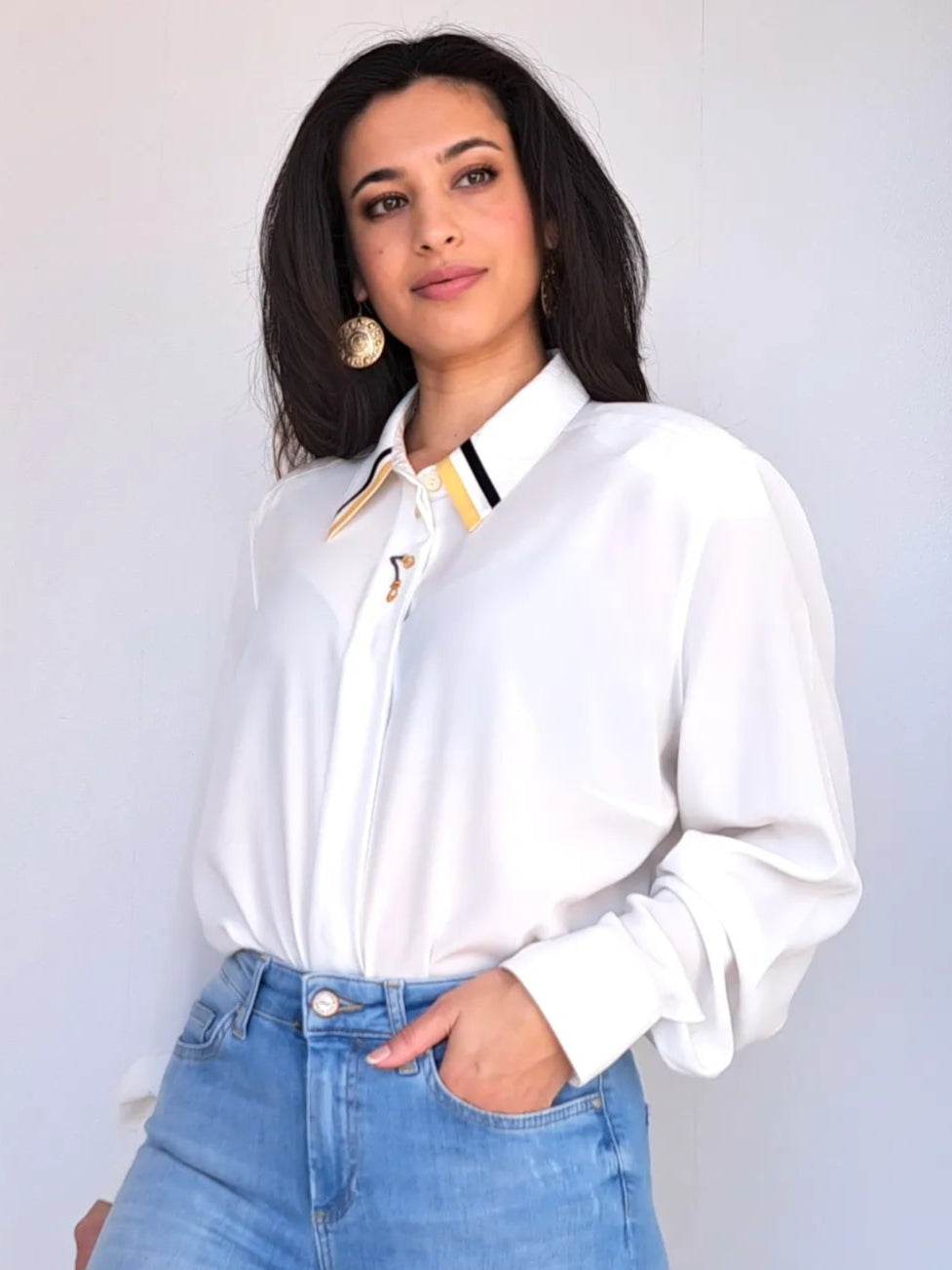 witte vintage blouse