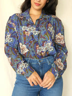Vintage blouse Flower Escape | XL