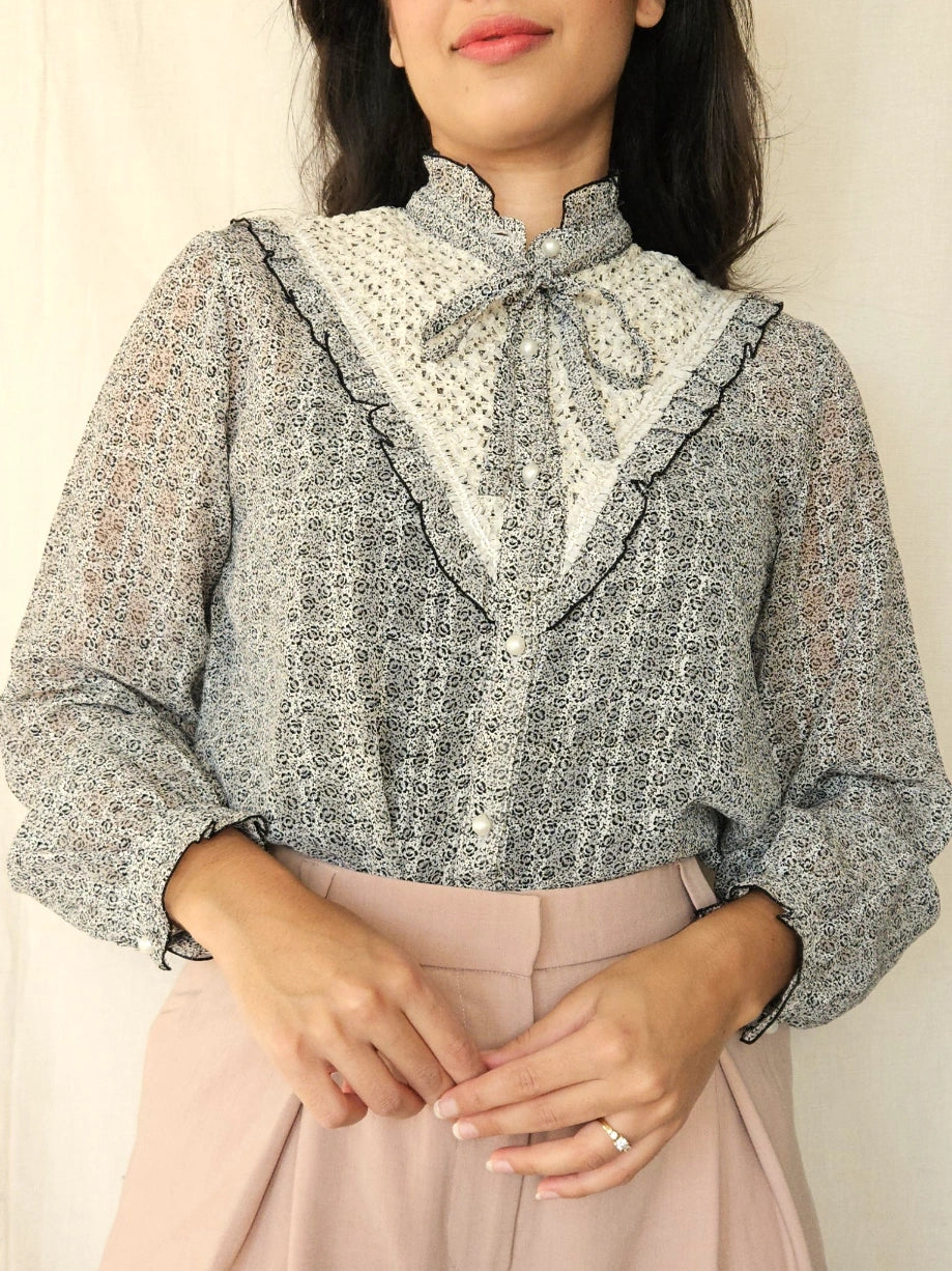 Vintage blouse Romantic Western | XS/S