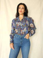 Vintage blouse Flower Escape | XL