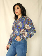 Vintage blouse Flower Escape | XL