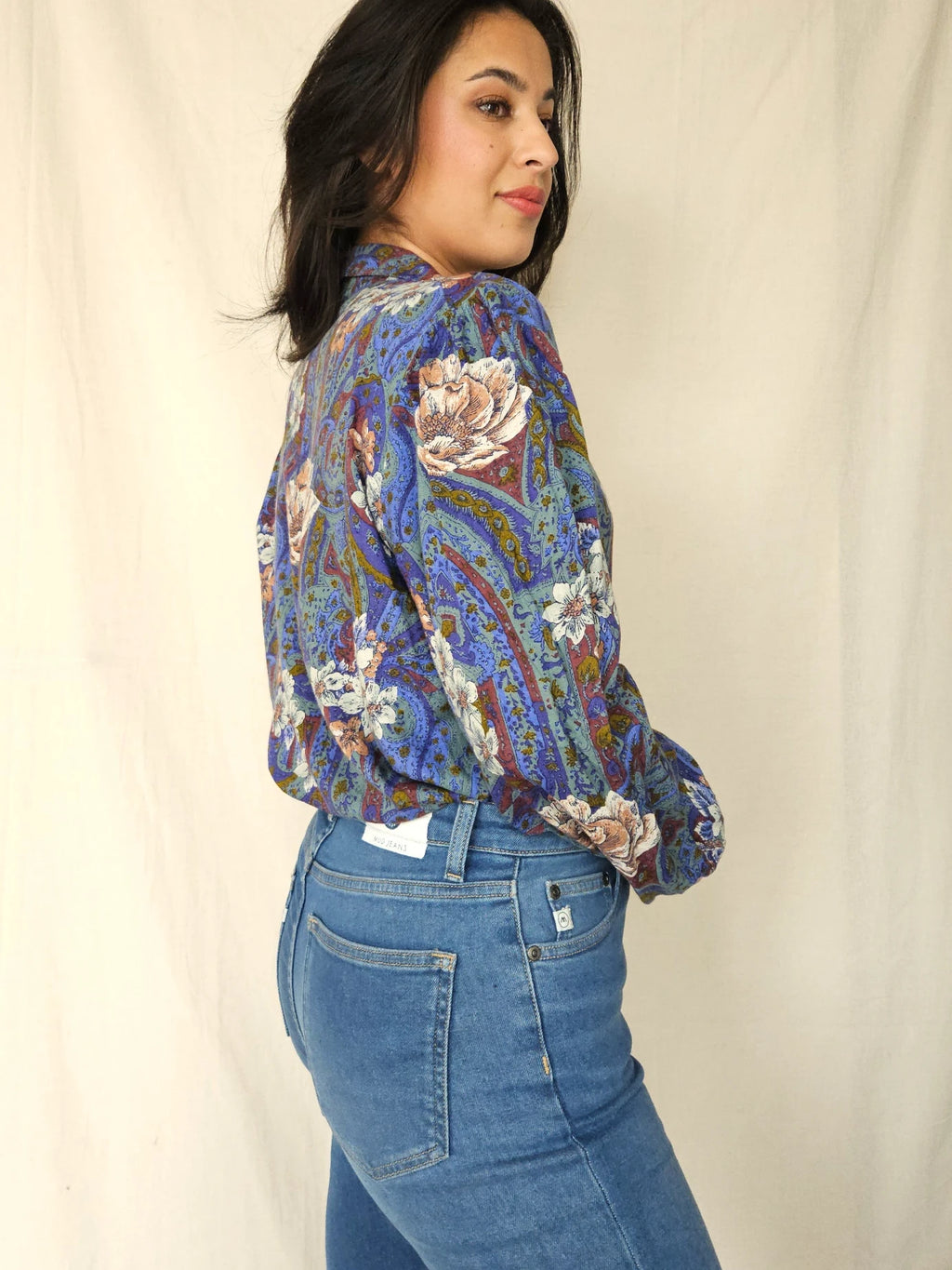 Vintage blouse Flower Escape | XL