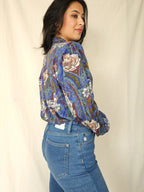 Vintage blouse Flower Escape | XL