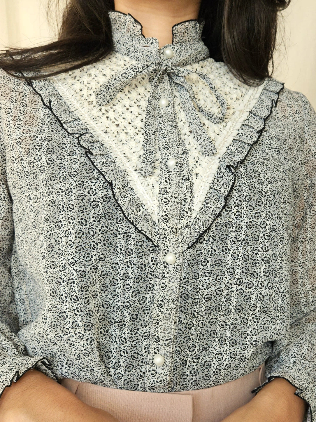 Vintage blouse Romantic Western | XS/S