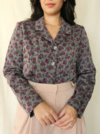 Vintage blouse Wild Roses | M