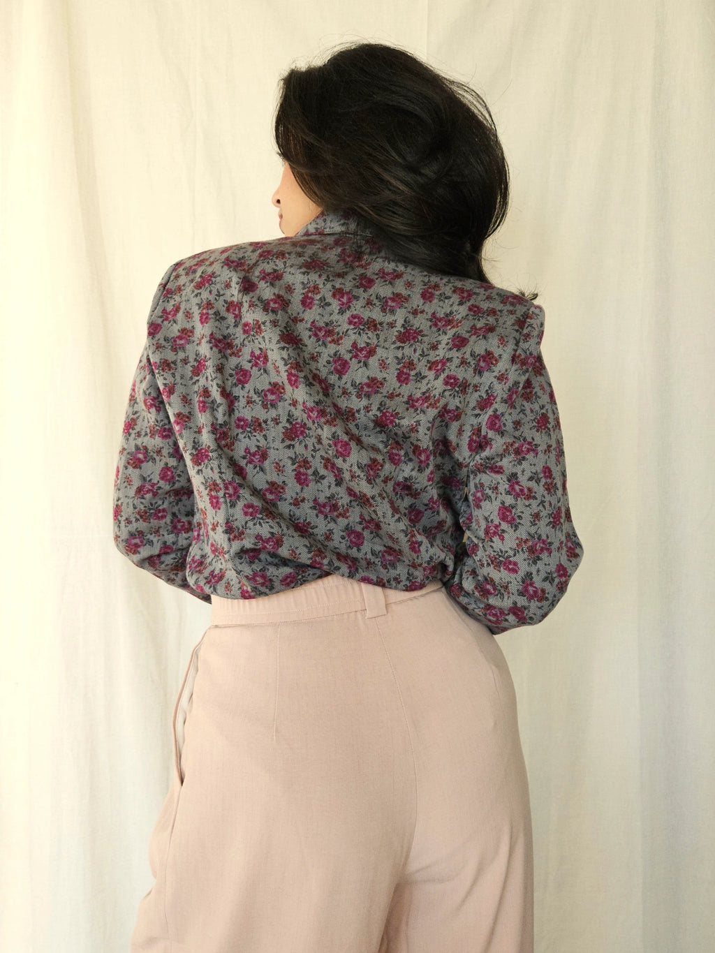 Vintage blouse Wild Roses | M