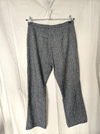 Wollen jaren 70 vintage broek - zwart - M