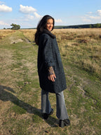 Jaren 50 bouclé vintage mantel | M