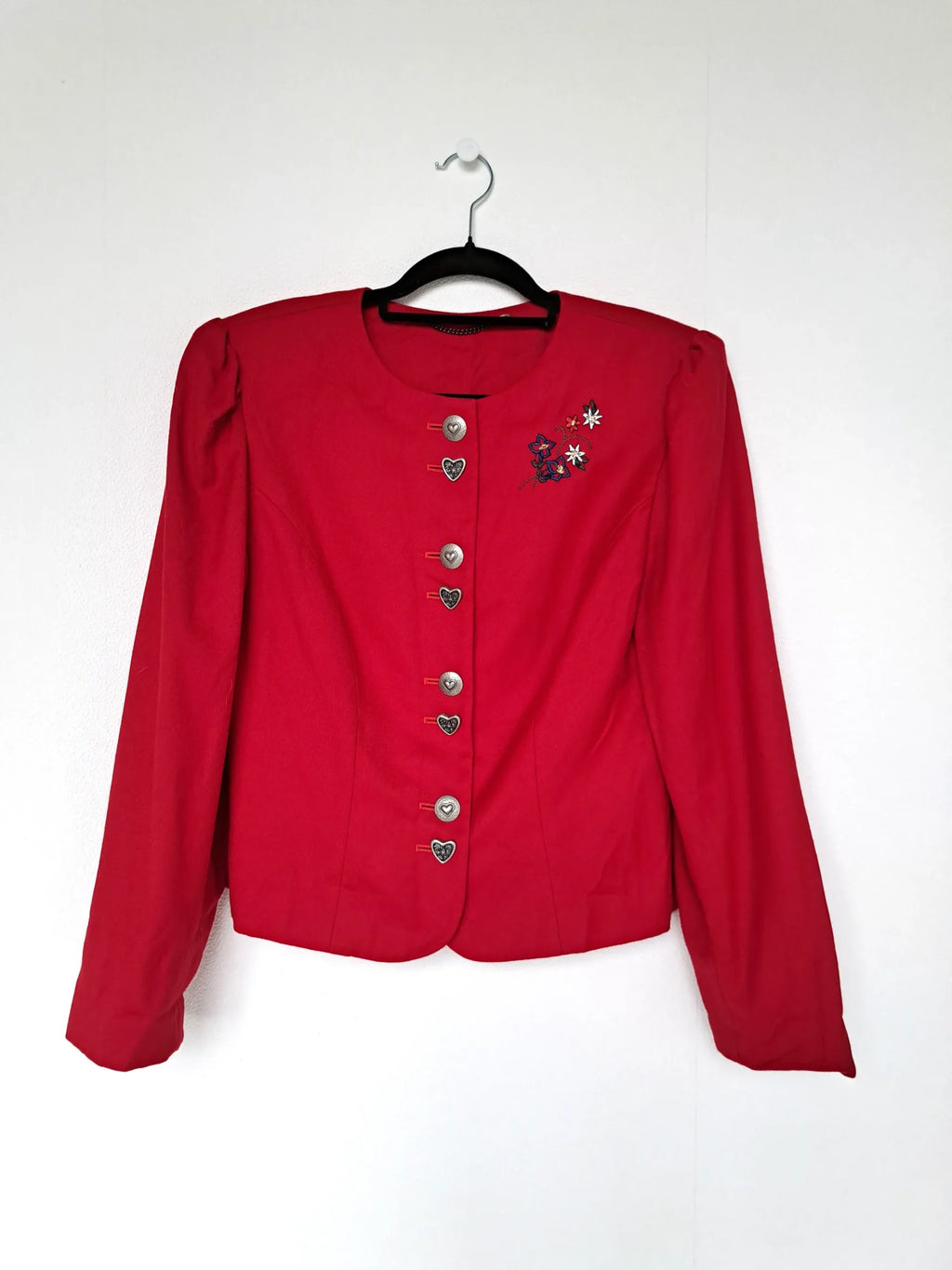 felrood vintage jasje