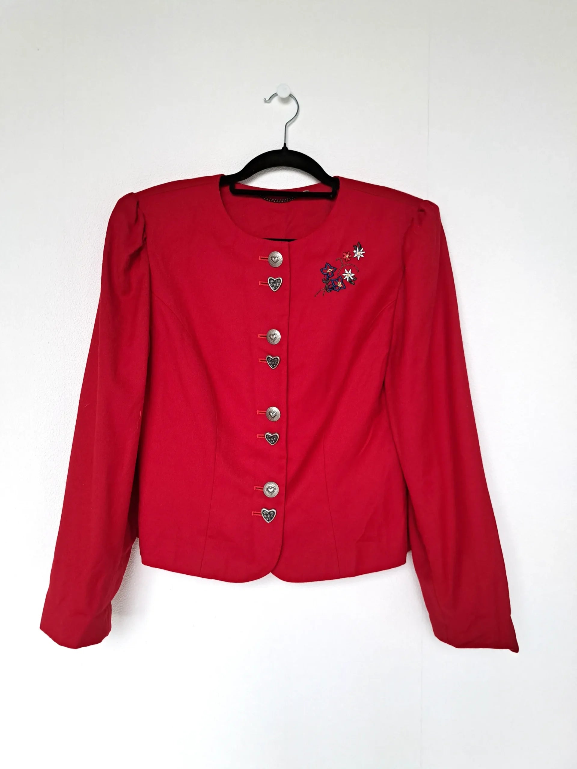 felrood vintage jasje