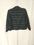 Donkergroen kort vintage jasje | S/M