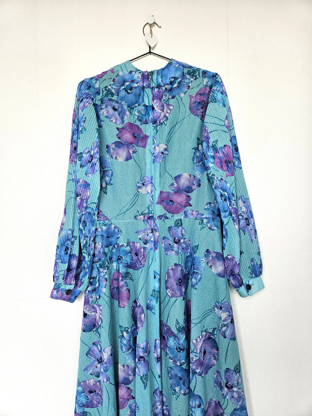 Zwierige 80s vintage jurk met bloemen | S/M