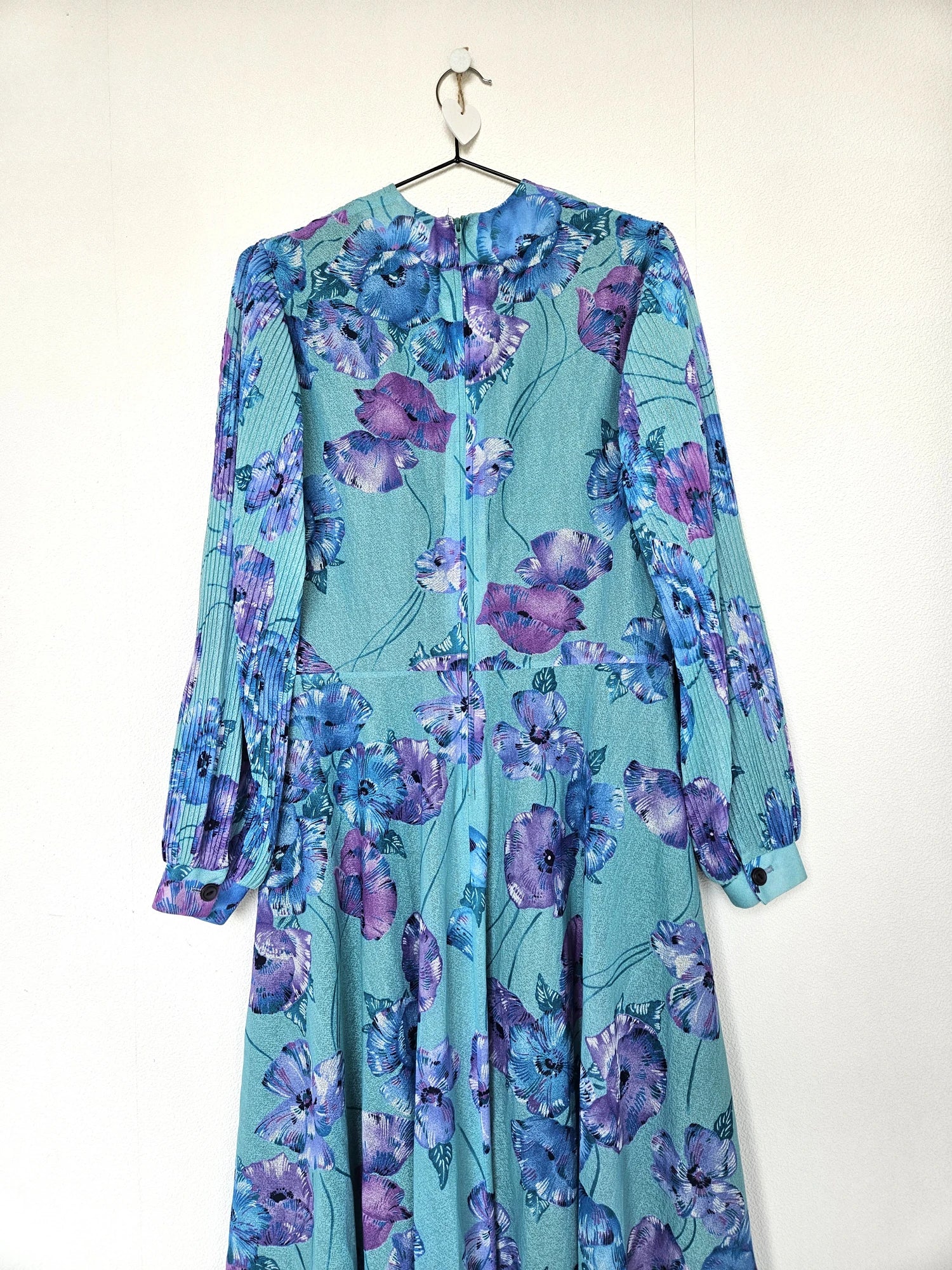 Zwierige 80s vintage jurk met bloemen | S/M