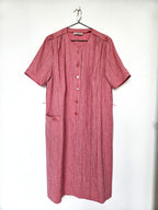rood wit gestreepte vintage jurk