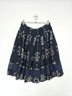 donkerblauwe vintage rok