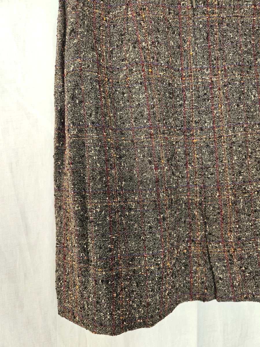 Vintage rok Bouclé Brown | XS
