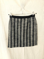 Wollen vintage rok met strepen | M