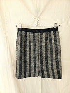 Wollen vintage rok met strepen | M