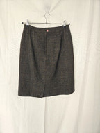 Geruite wollen vintage rok | L (kopie)