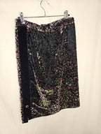 Fluwelen vintage rok herfstpatroon | S