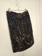 Fluwelen vintage rok herfstpatroon | S