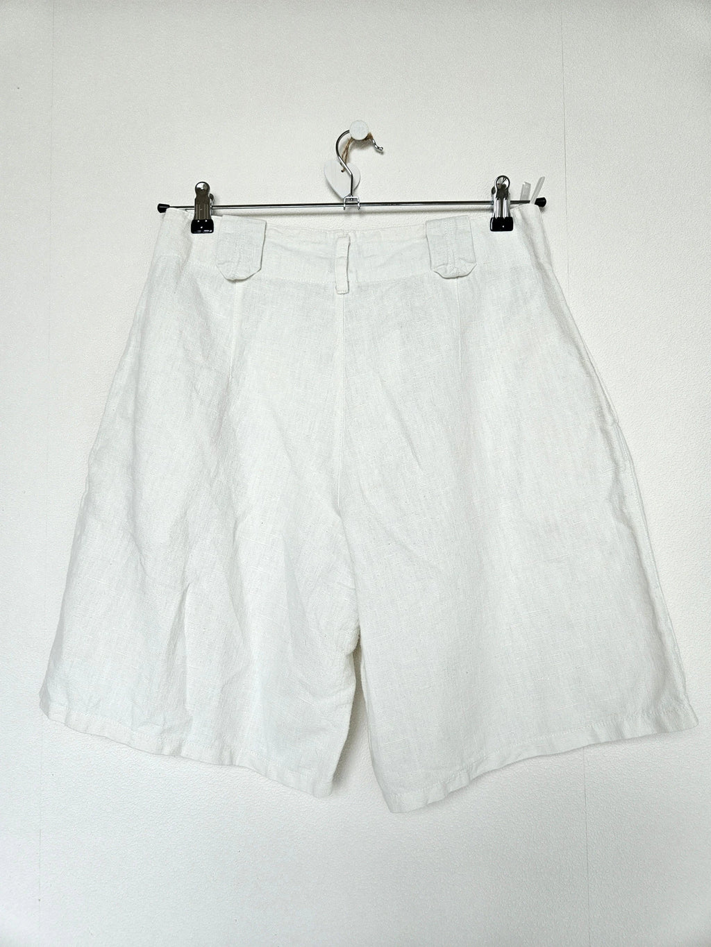 Witte linnen vintage shorts | L