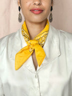 Vintage sjaaltje Yellow Bees