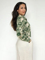 Cropped 70s vintage top van zacht & stretchy katoen | XS