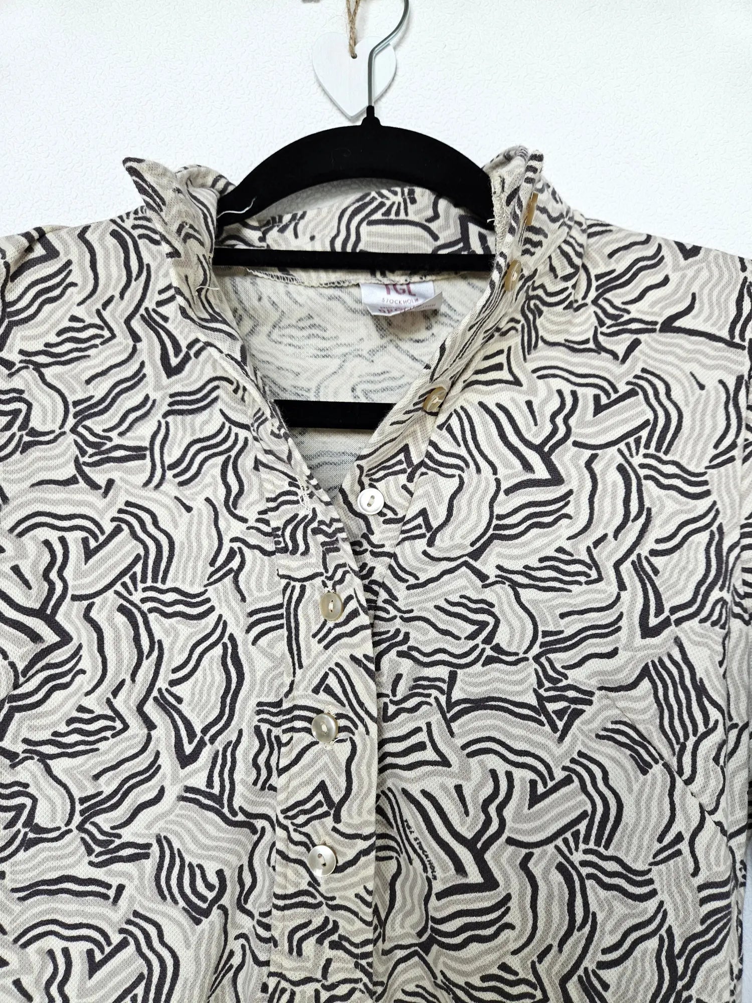 Vintage 70s katoenen jersey | XS