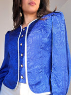 donkerblauwe vintage top