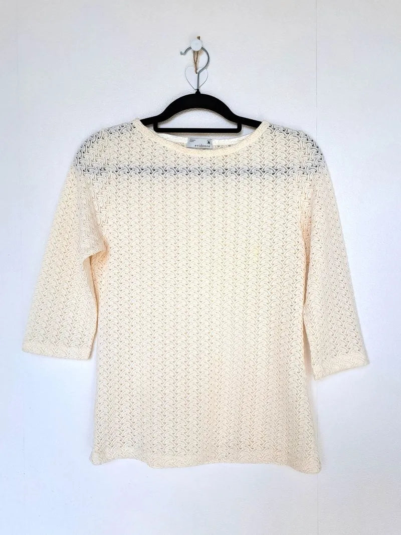 Vintage top van stretchy kant | S