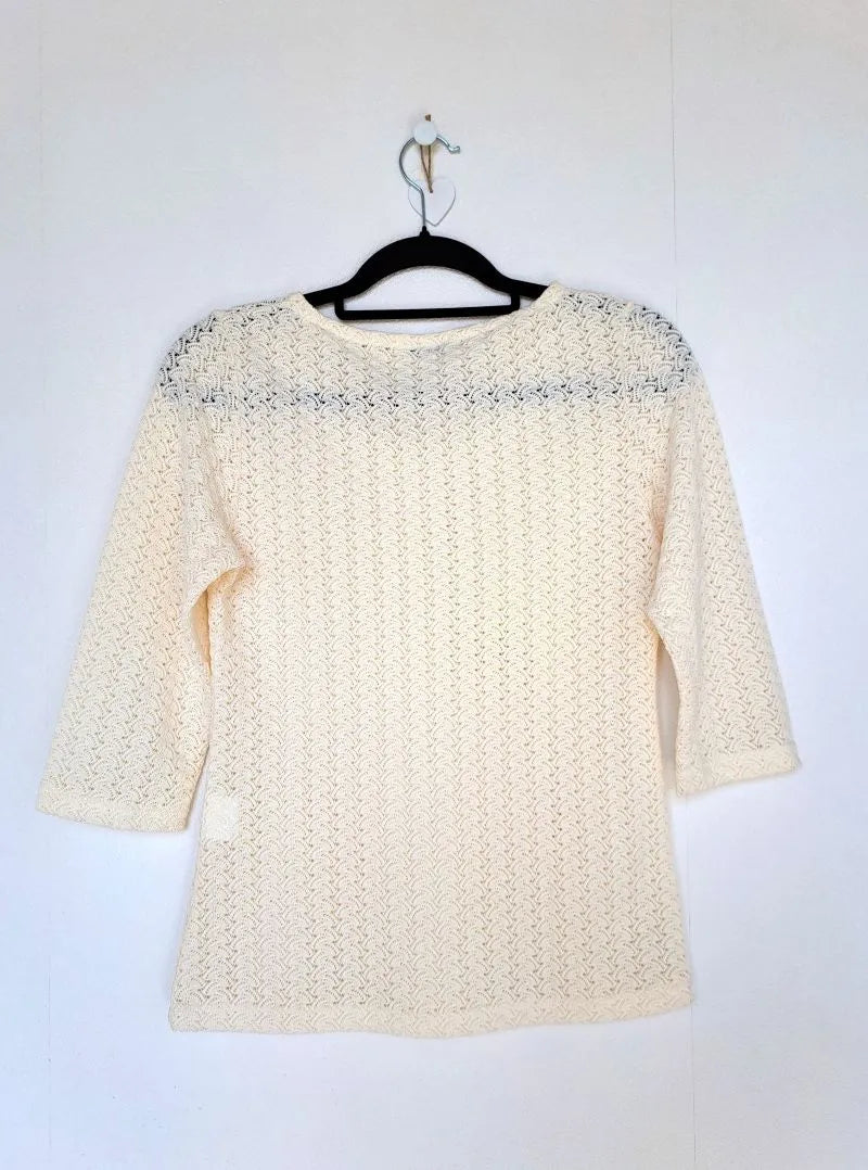 Vintage top van stretchy kant | S