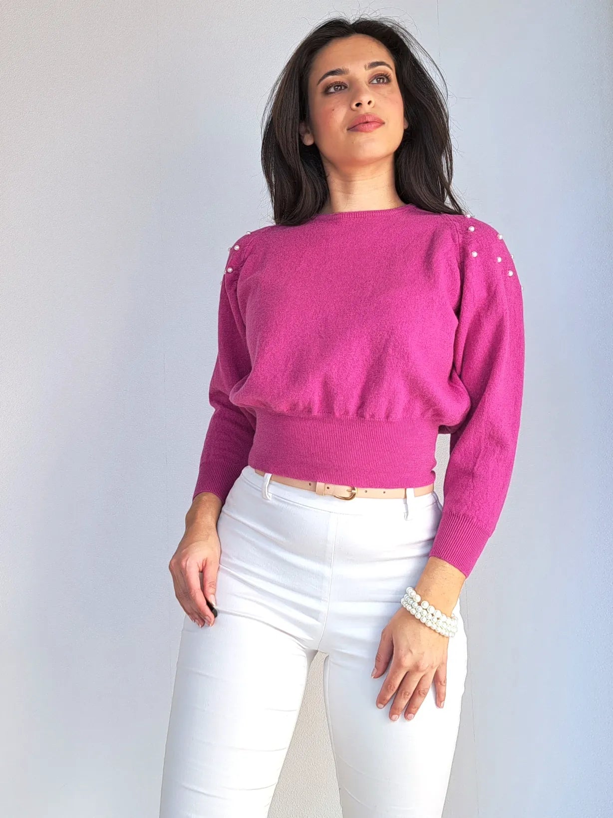 roze vintage top