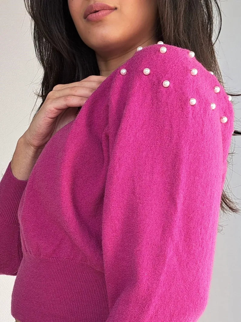 roze vintage top
