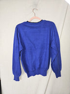 80s blauwe vintage trui | M