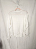 Crème wit vintage trui met kant | L/XL