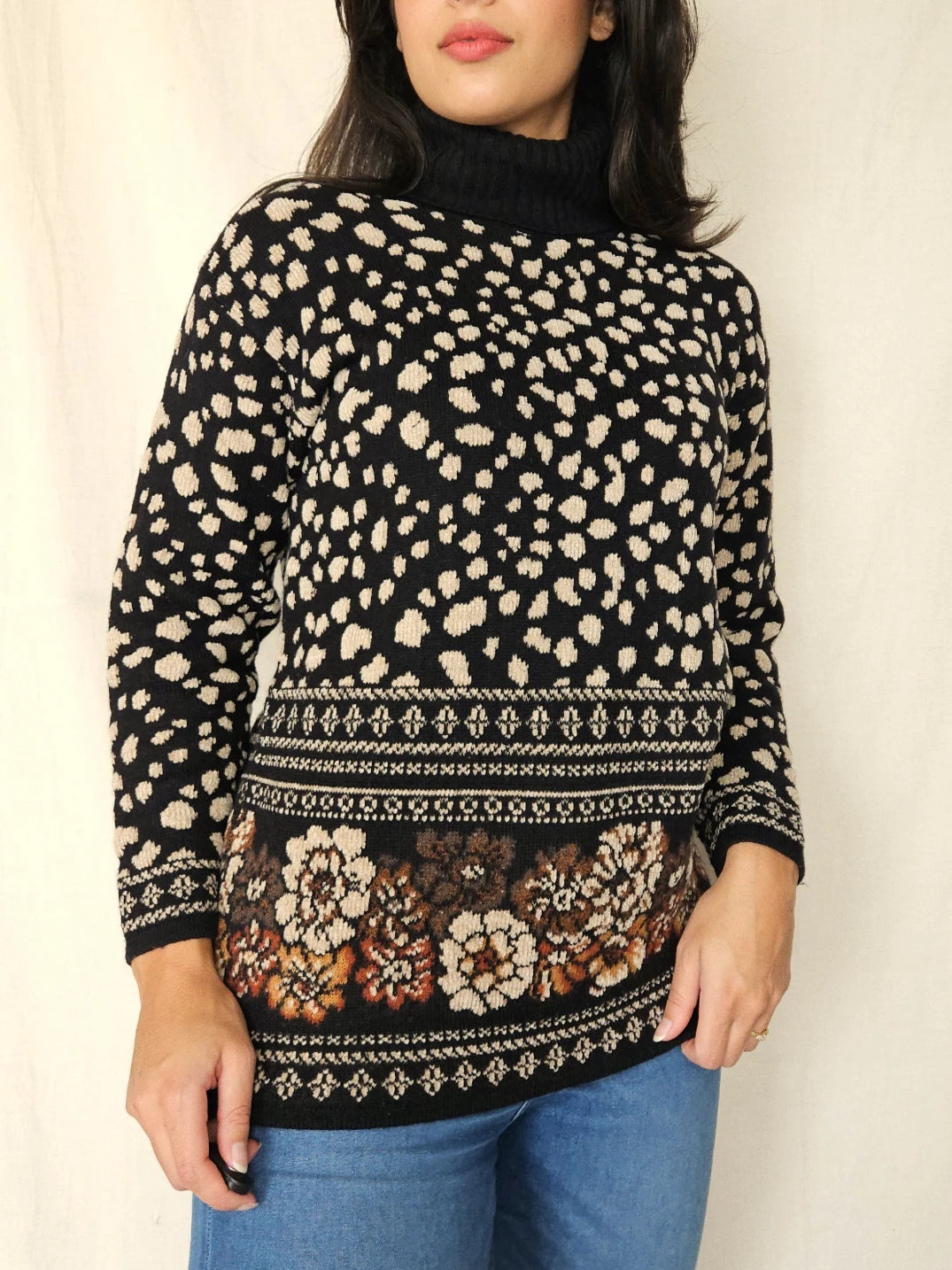 Vintage trui Carpet Diem | M